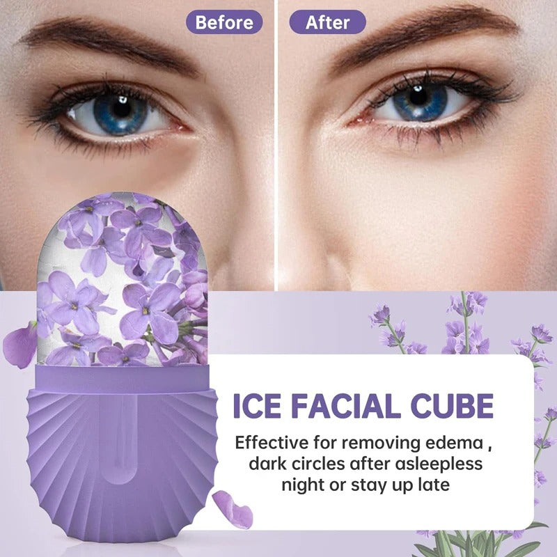 Silicone Ice Roller for Natural Skin Care and Cooling Relief