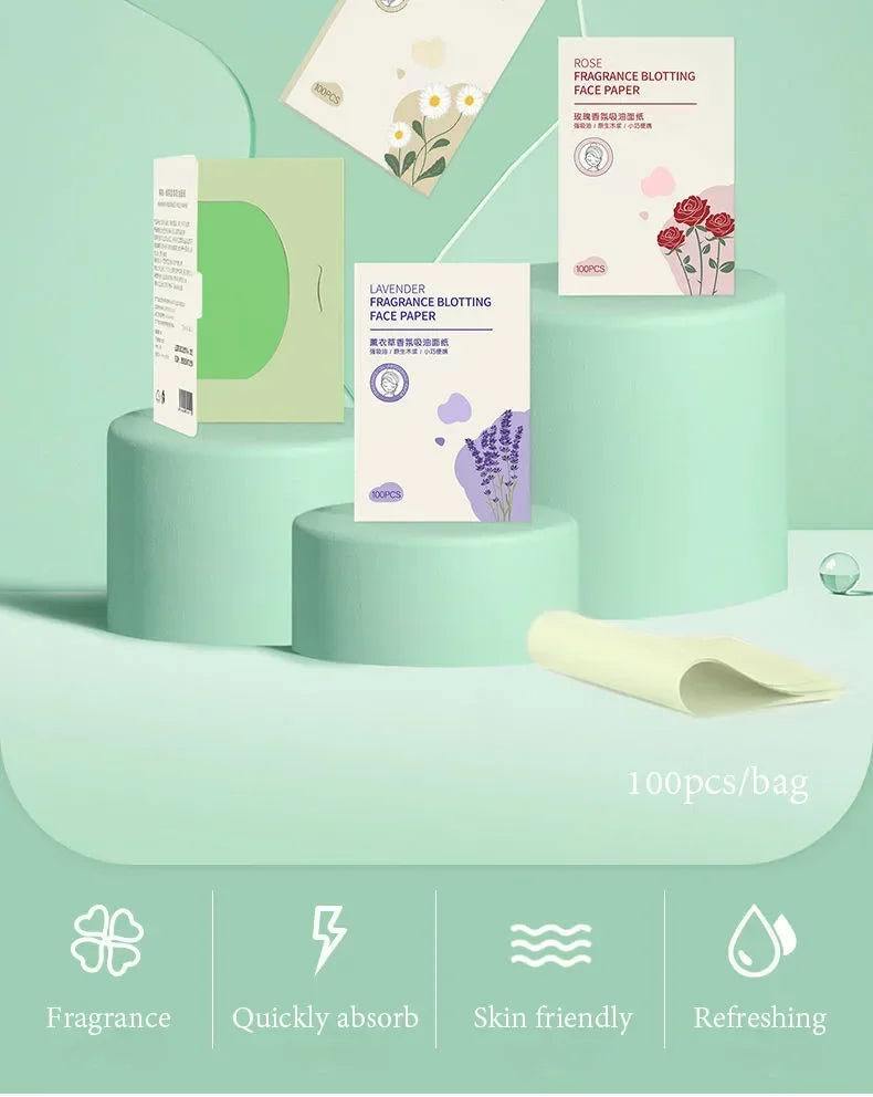 Matcha Facial Oil Absorbing Sheets