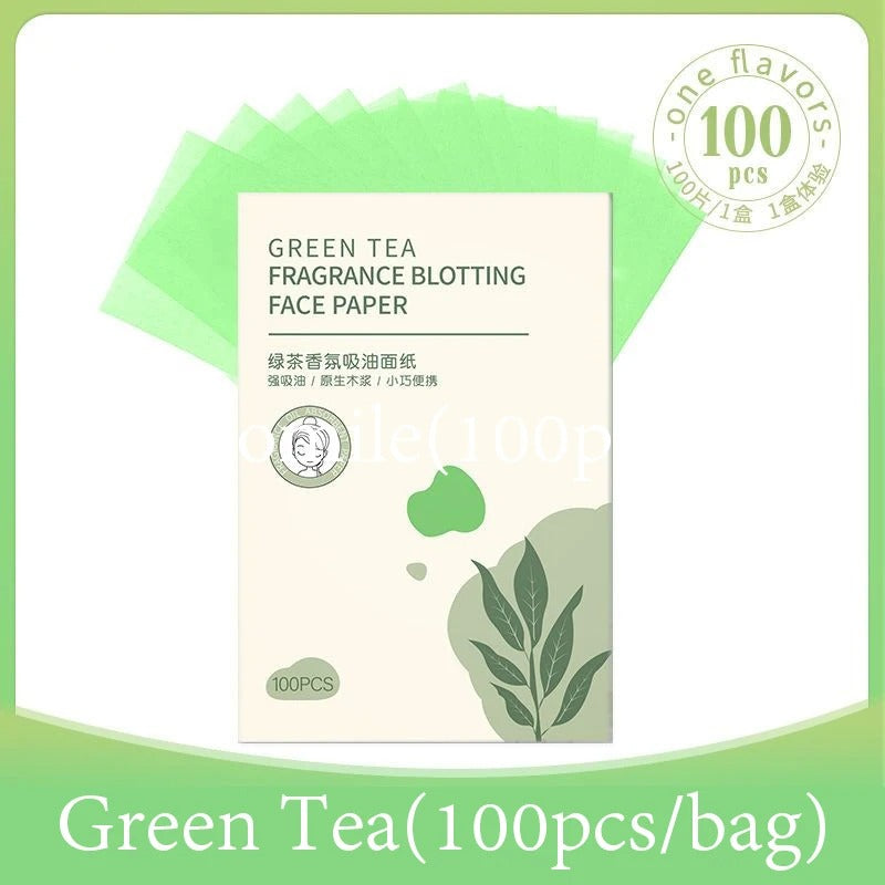 Matcha Facial Oil Absorbing Sheets